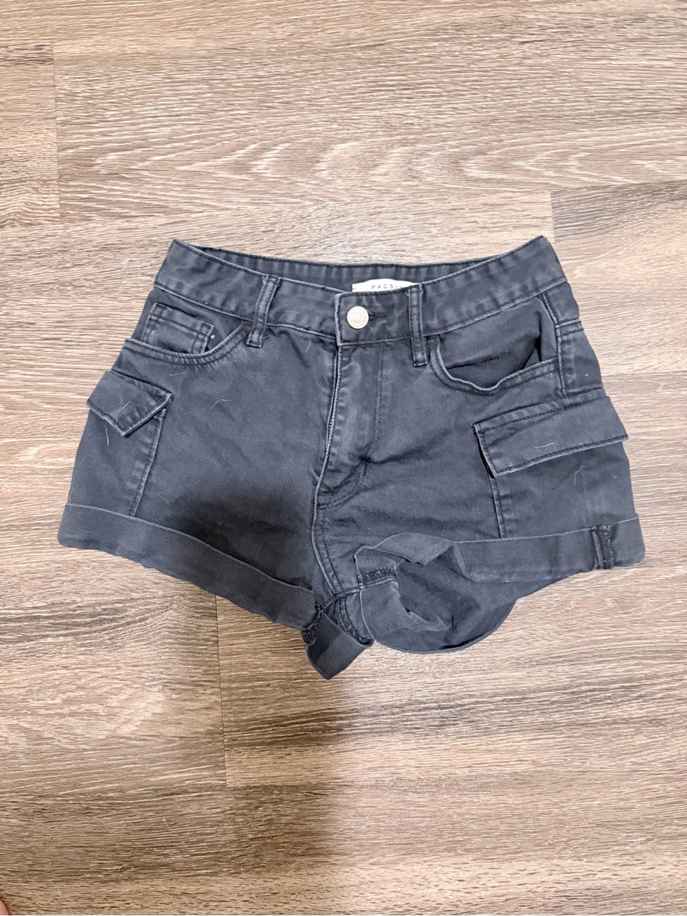 PacSun Cargo Cuffed Denim Shorts